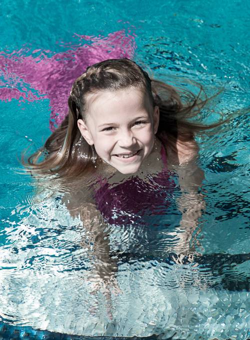 Der Pool-Bereich bietet viel Platz für unsere Kinder-Schwimmkurse. 